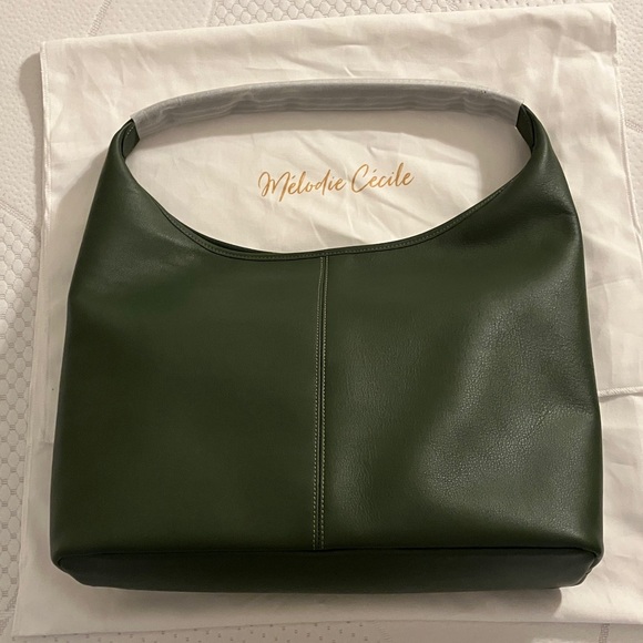 Dress Up Your Purse Handbags - NWT DUYP The Slouch Bag - Soft Grain Leather - Dark Green